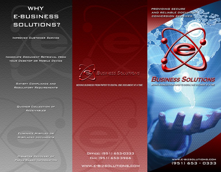 E-business Solutions- Brochure Project