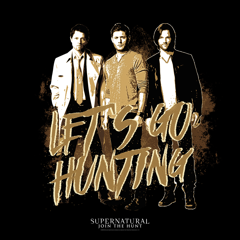 Supernatural - Let's Go Hunting T-Shirt Design