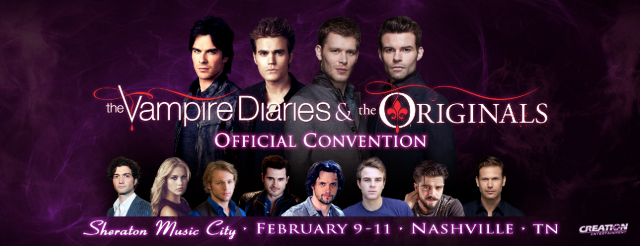 Vampire and The Originals Convention Banner Designed at Creation Entertainment