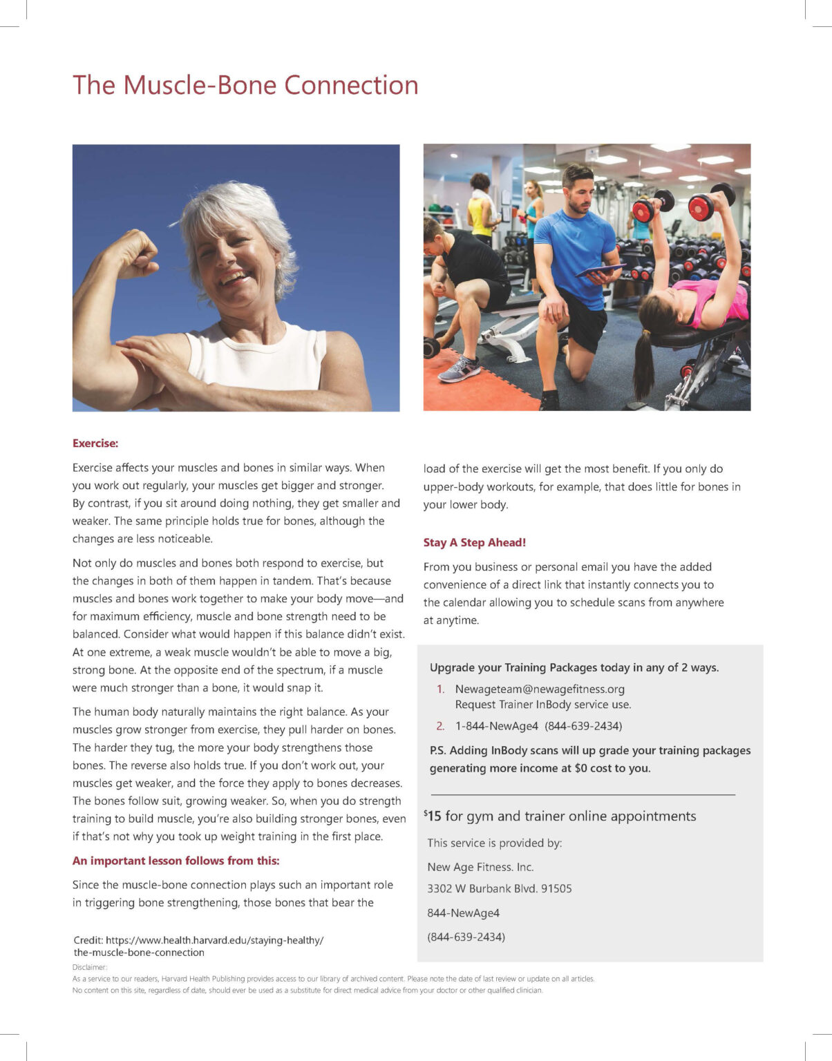 New Age Fitness - Burbank, Ca InBody 270 Marketing Collateral Marketing brochure for the InBody 270 body composition analyzer designed for New Age Fitness