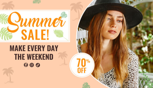 Summer Sale 70% off Web Ad