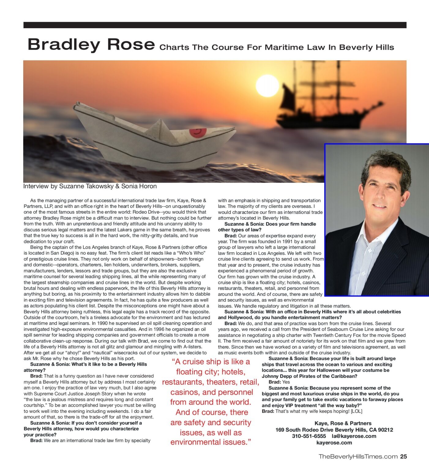 25 Beverly Hills Times — Magazine Production Beverly Hills Times — Magazine Production