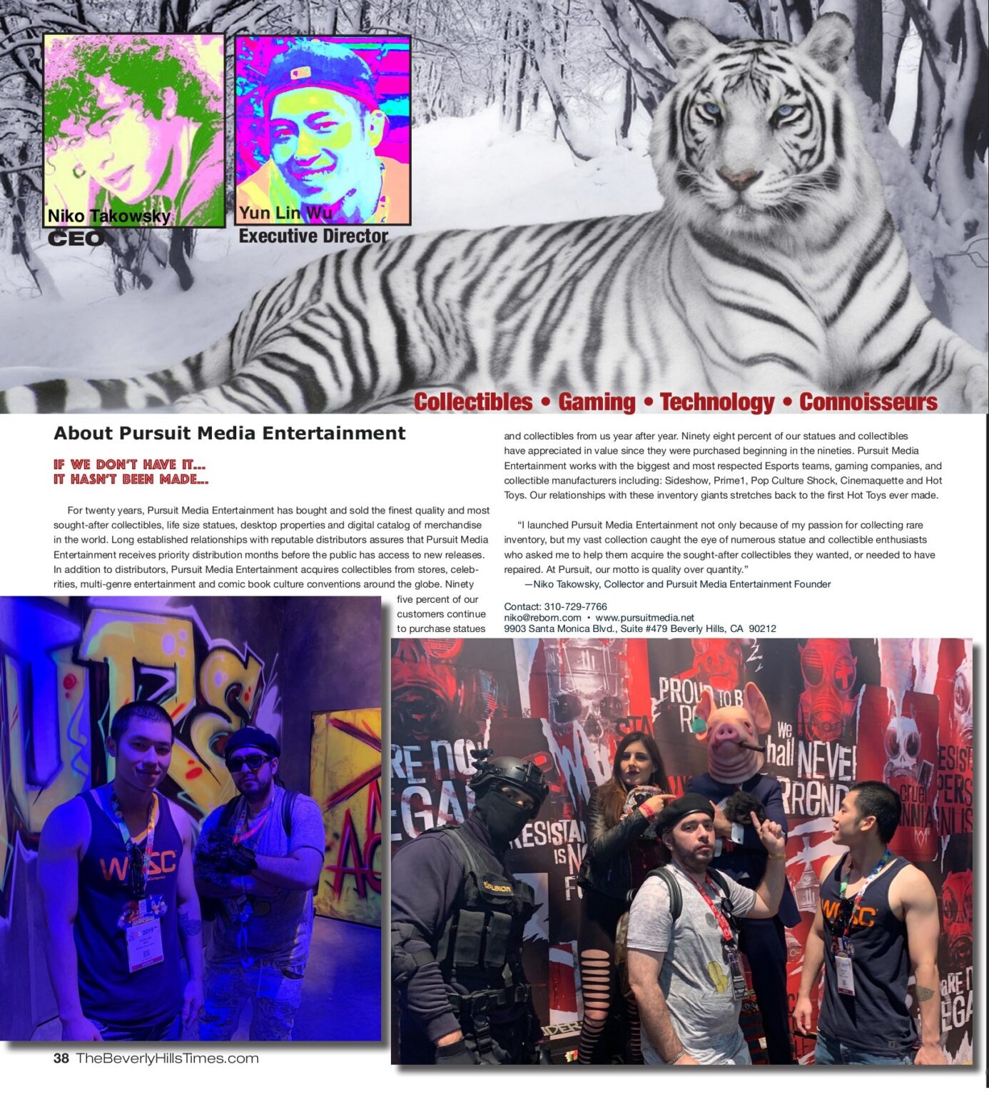 38 Beverly Hills Times — Magazine Production Beverly Hills Times — Magazine Production Ad