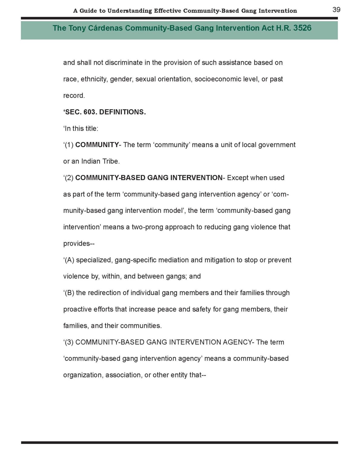 Community-Based Intervention Report Report Design for the Office of Los Angeles City Councilmember Tony Cárdenas